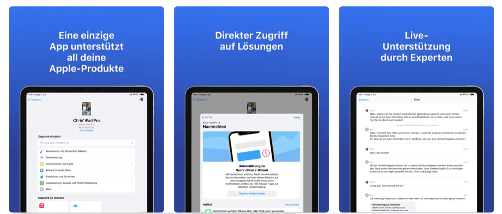 apple-support-app-behebung-von-idevice-problemen-2023