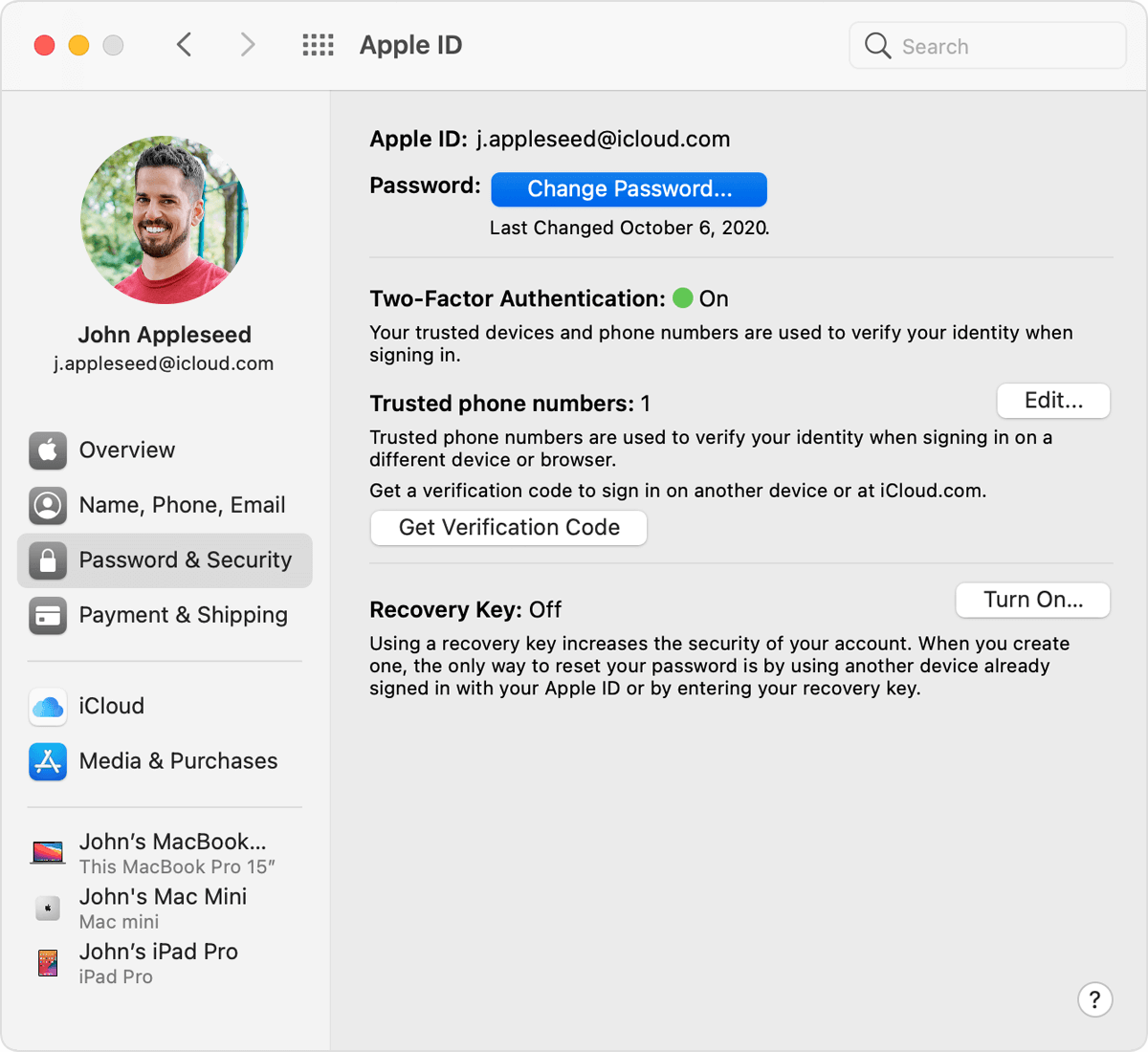 change security questions itunes