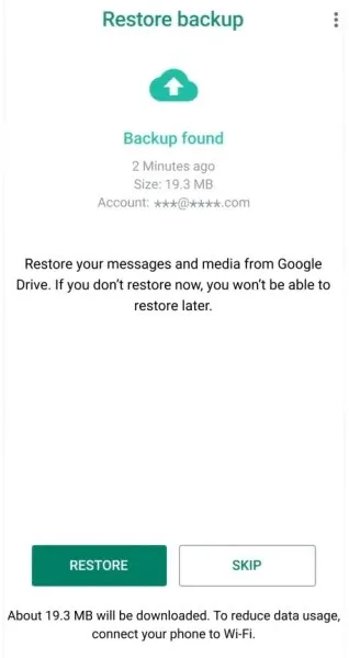 how to download google backup data