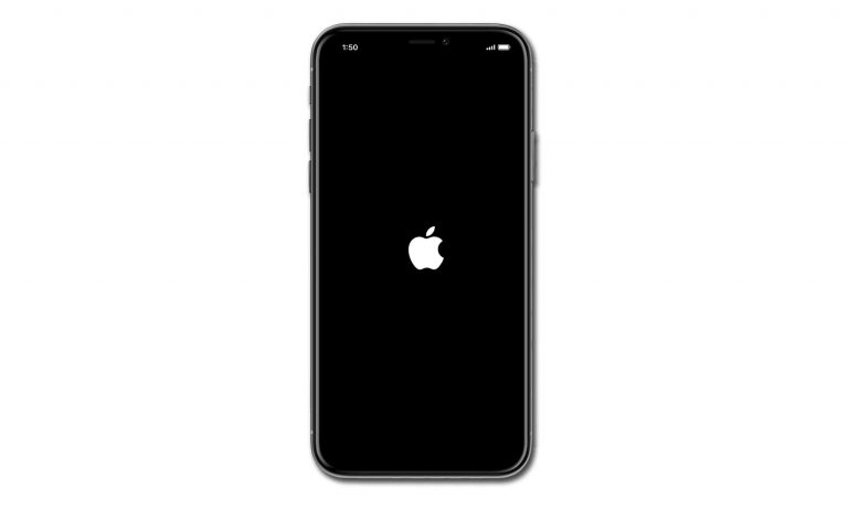 apple iphone logo black